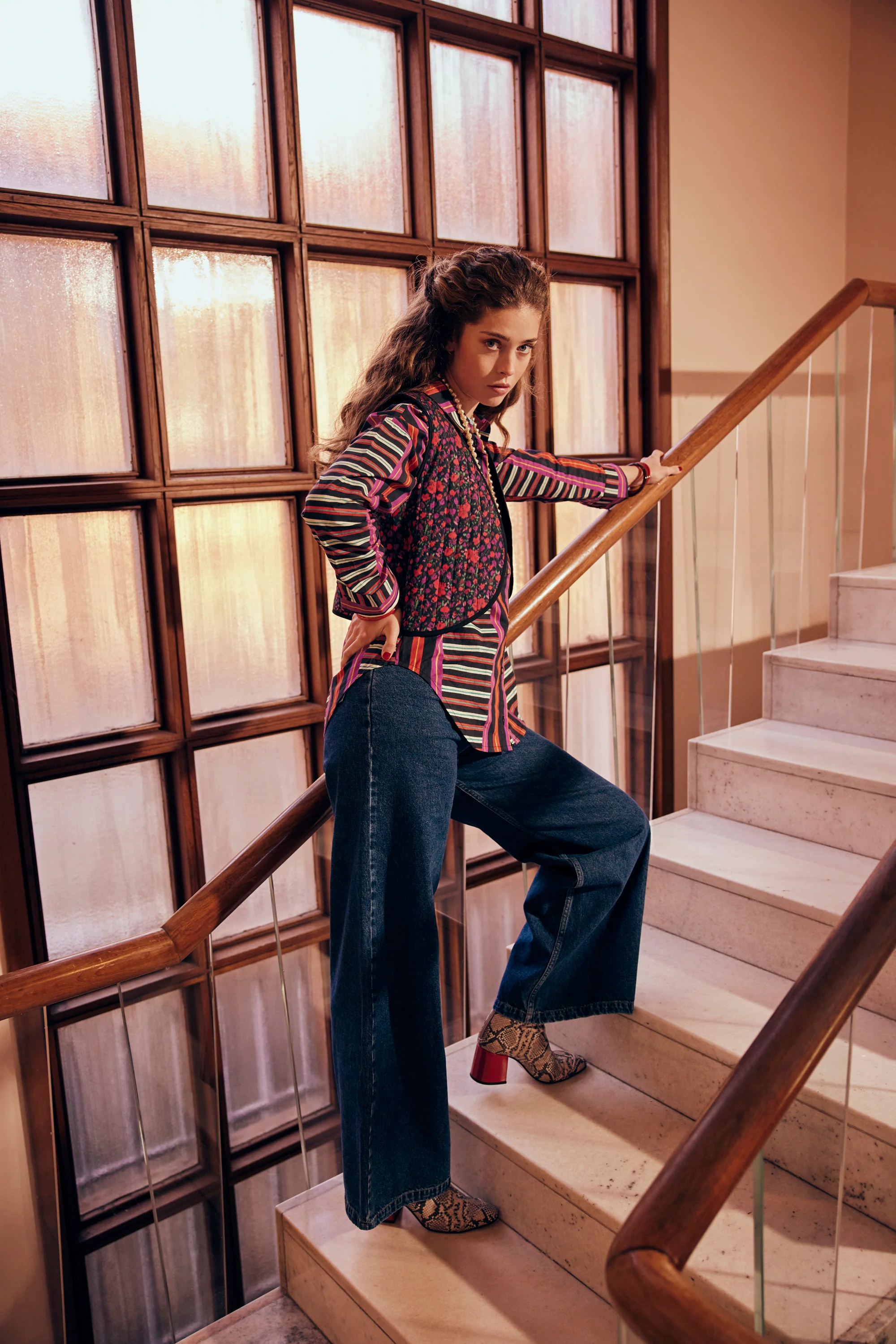 GILET RAVEL FLEURS IKAT - Image 3