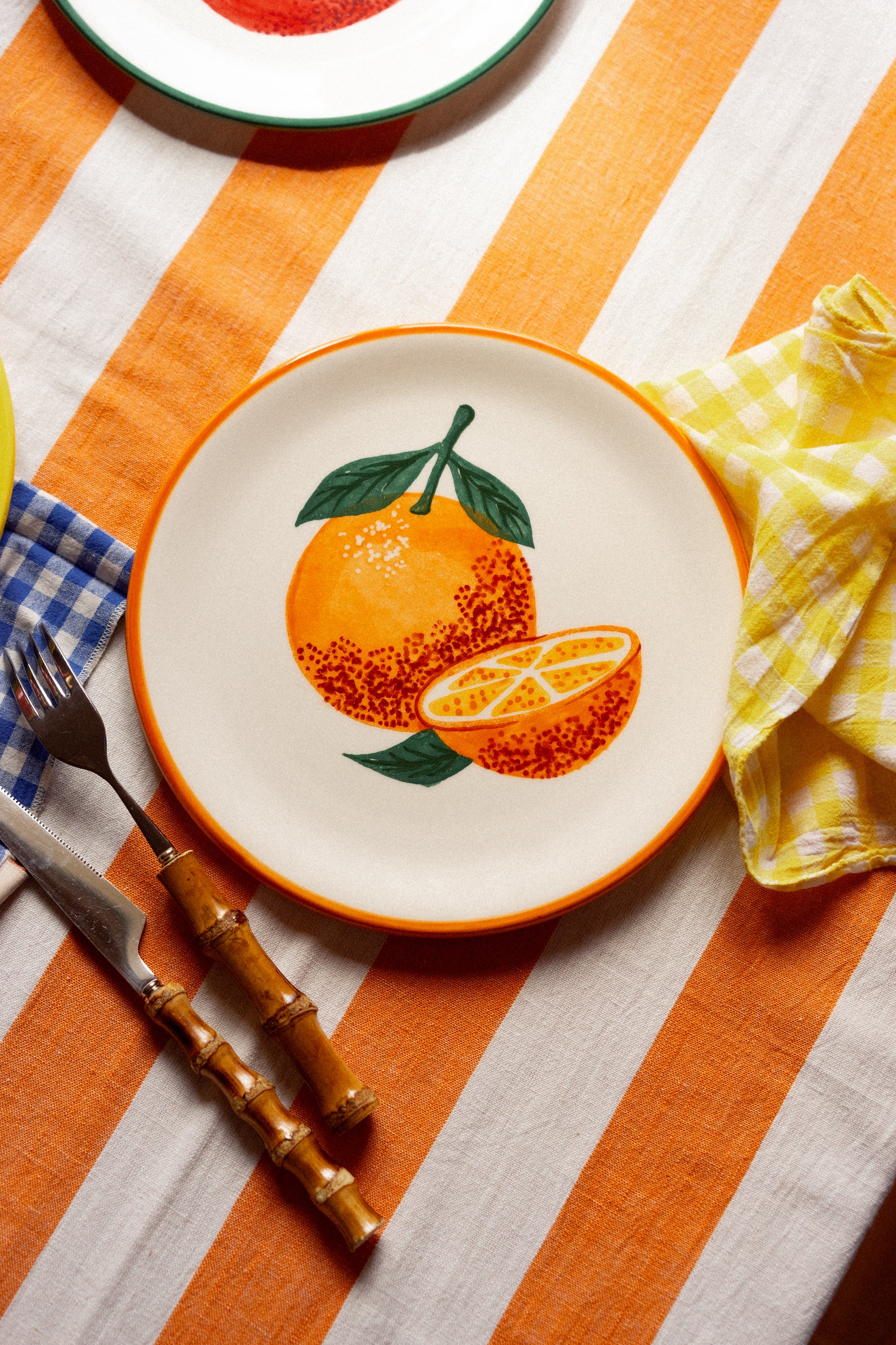 LOT DE 4 ASSIETTES ROSALIE FRUIT - Image 2