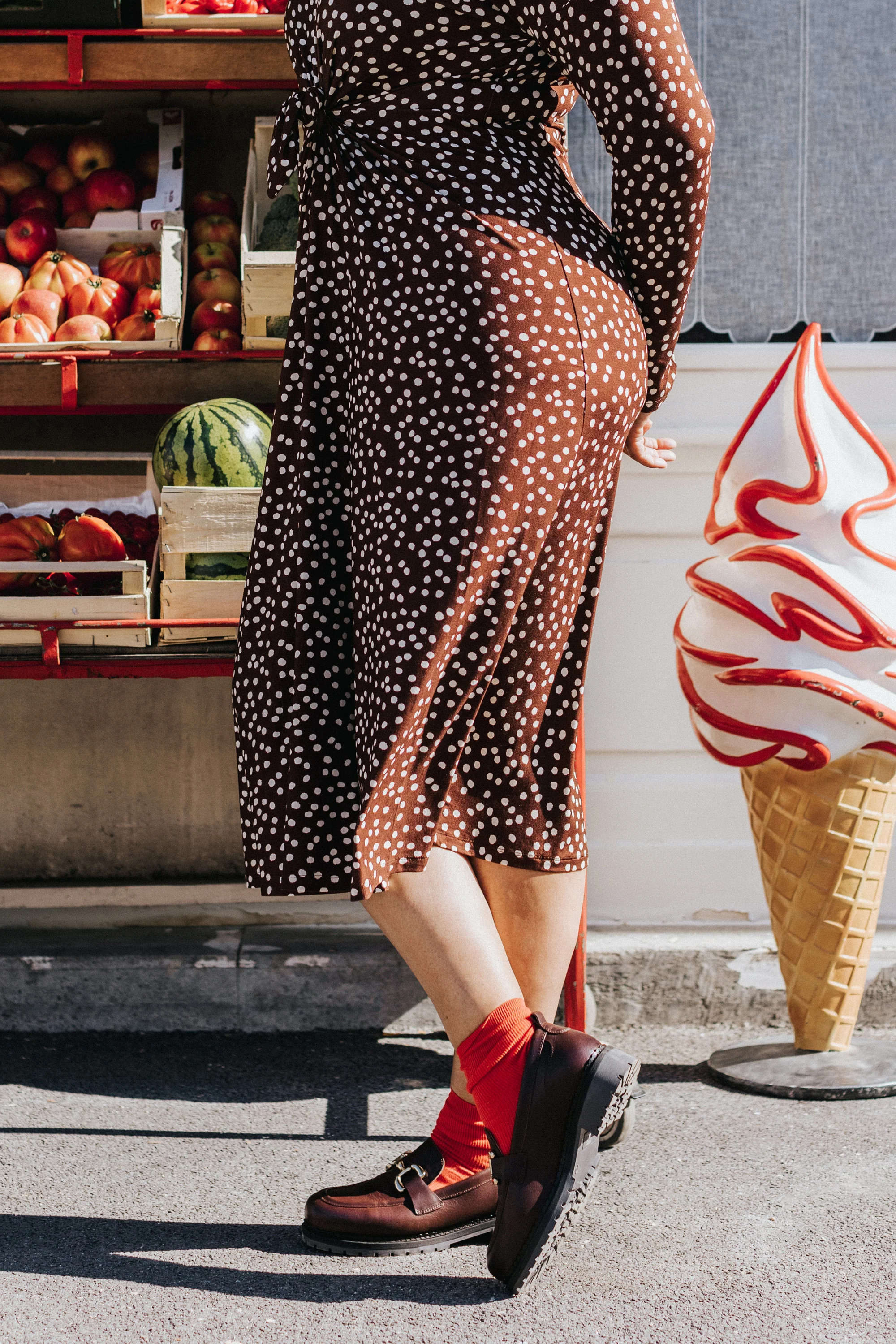 ROBE ANNIE POLKA CHOCOLAT - Image 6