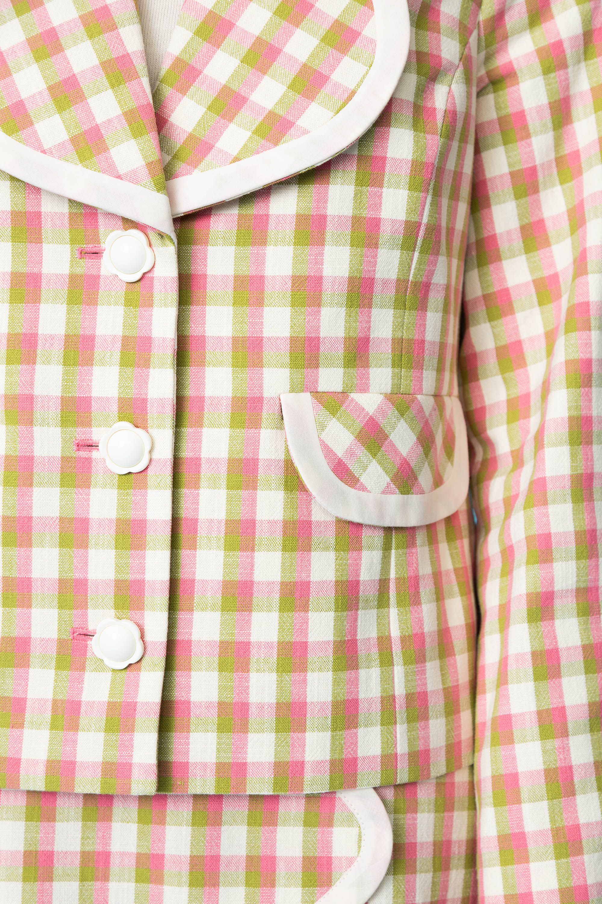 VESTE FANTINE VICHY JARDIN ANGLAIS
